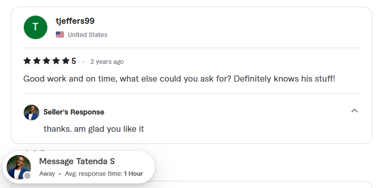 Client review screenshot one